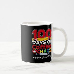 Literacy Coach Happy Women 100 Days Of Coffee and Mug