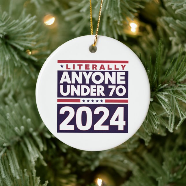 Literally Anyone Else 2024 President USA Election  Ceramic Tree Decoration (Tree)