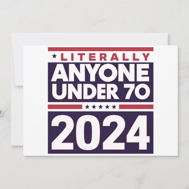 Literally Anyone Else 2024 President USA Election  Invitation (Front)