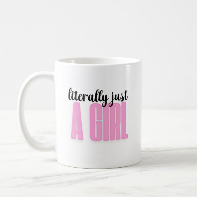 literally just a girl - mug (Left)