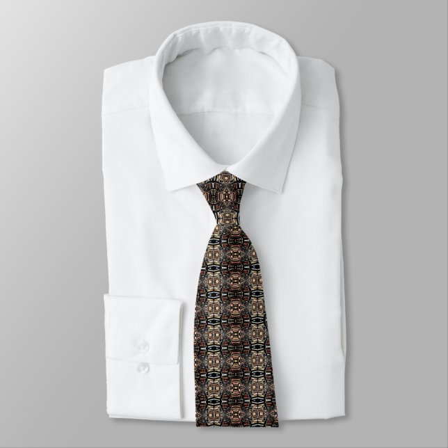 Literary Abstract Neck Tie (Tied)