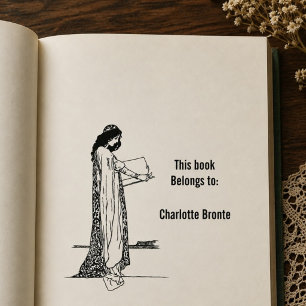 Literary Bookplate Stamp
