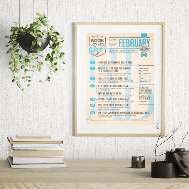 Literary Calendar February Poster (Creator Uploaded)