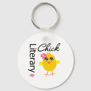 Literary Chick Key Ring