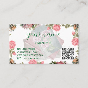 Literary Folded Business Card Design