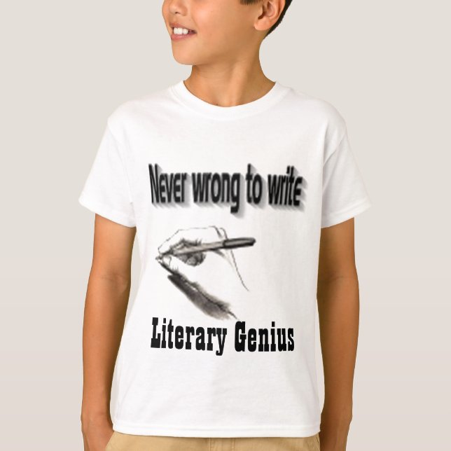 literary genius t-shirts (Front)