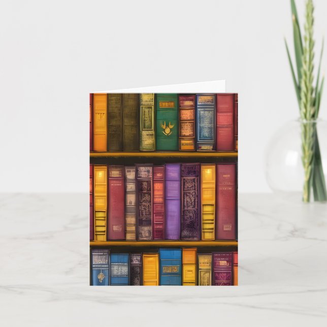 Literary Treasures - Classic Old Books Card (Front)