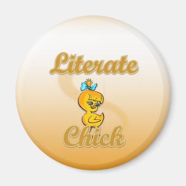 Literate Chick Magnet (Front)