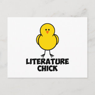Literature Chick Postcard