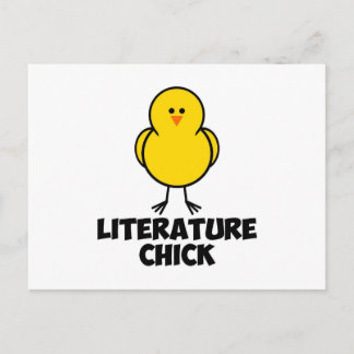 Literature Chick Postcard