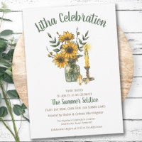Litha Summer Floral Sunflowers in Vase Solstice
