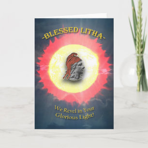 Litha, Summer Solstice, Sun God in the Heavens Card