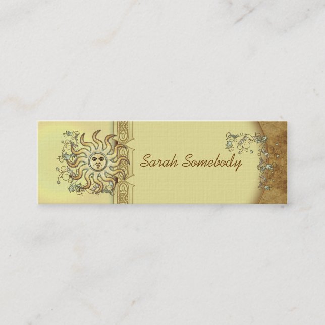 Litha Sun Skinny Profile or Business Card (Front)