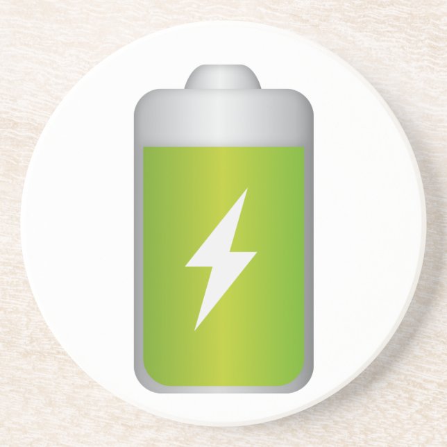 lithium-ion battery Icon Coaster (Front)