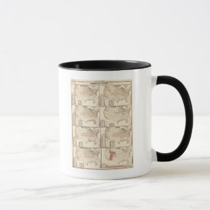 lithographed maps of denominational statistics mug