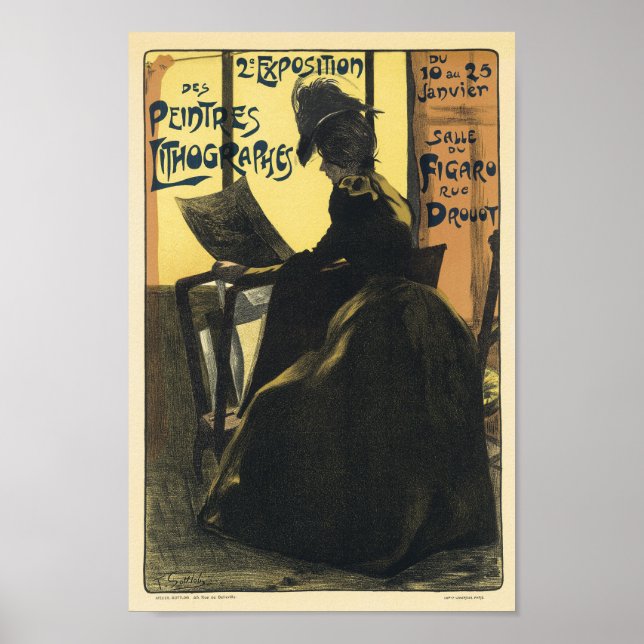 Lithographes Vintage French Advertising Poster (Front)