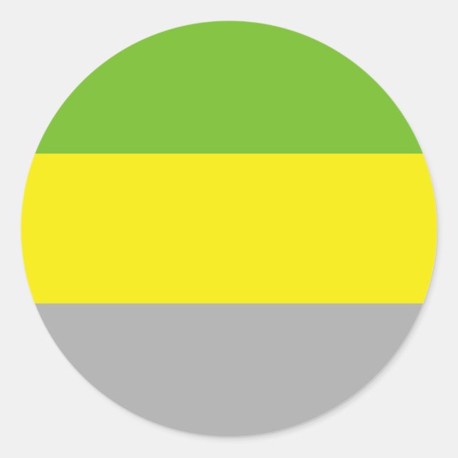 Lithromantic Pride Flag Classic Round Sticker (Front)