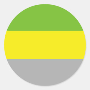 Lithromantic Pride Flag Classic Round Sticker