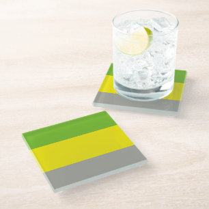Lithromantic Pride Glass Coaster
