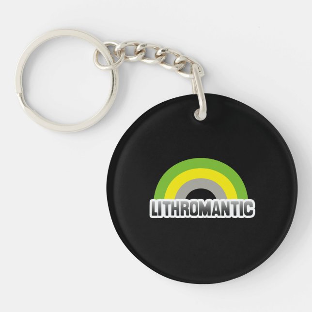 Lithromantic Pride Key Ring (Front)