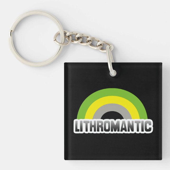Lithromantic Pride Key Ring (Front)