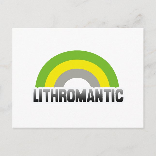 Lithromantic Pride Postcard (Front)