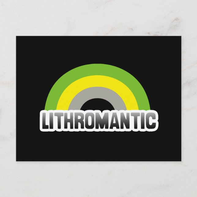 Lithromantic Pride Postcard (Front)