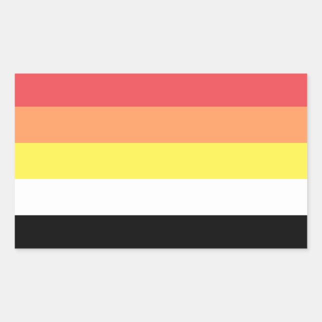 Lithsexual Pride Rectangular Sticker (Front)