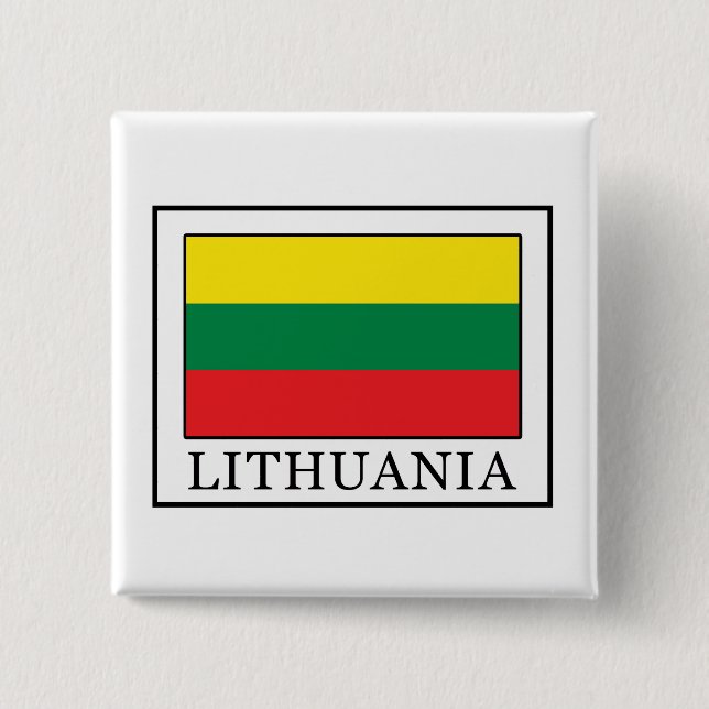 Lithuania 15 Cm Square Badge (Front)