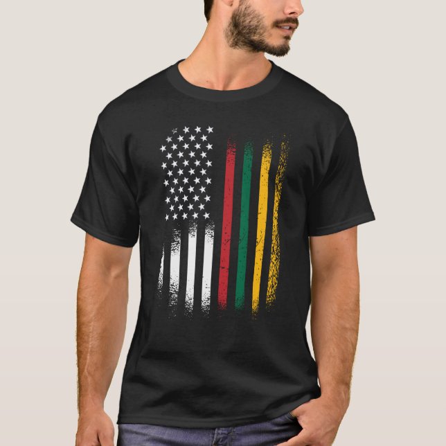 Lithuania American Heritage Month Lithuania Patrio T-Shirt (Front)
