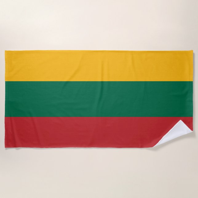 Lithuania Beach Towel (Front)