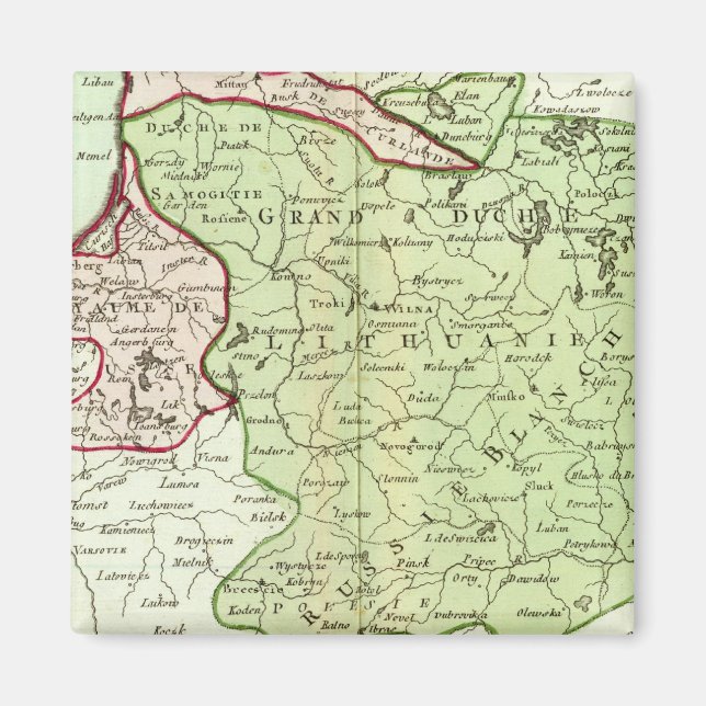 Lithuania, Belarus Magnet (Front)