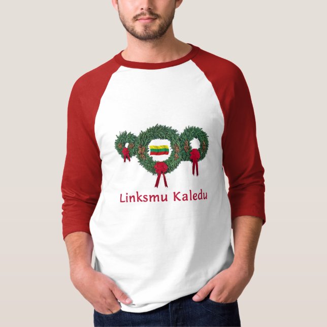 Lithuania Christmas 2 T-Shirt (Front)