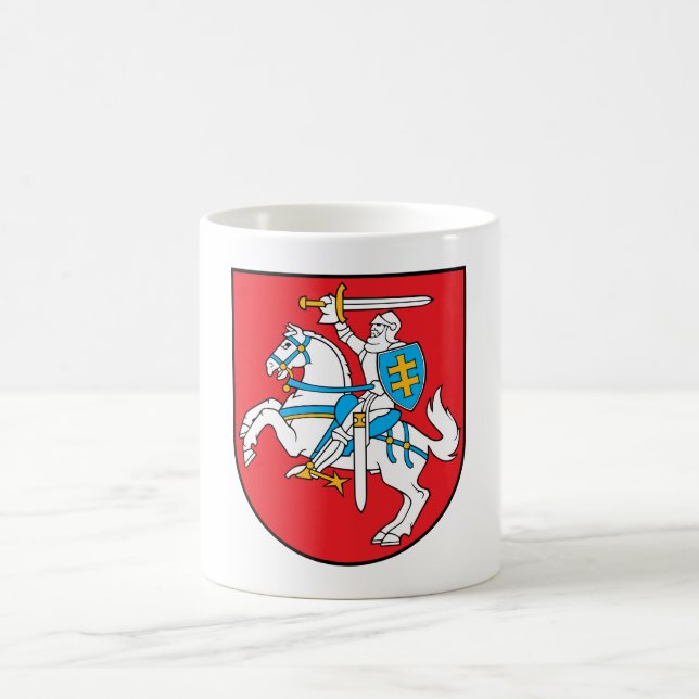 Lithuania Coat of Arms Coffee Mug (Center)