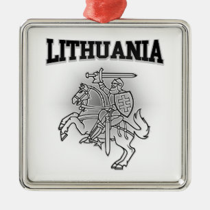 Lithuania Coat of Arms Metal Tree Decoration