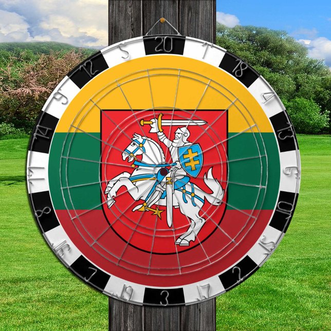 Lithuania Dartboard & Lithuanian Flag / game board (Creator Uploaded)