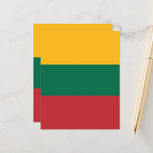 Lithuania flag (Front/Back In Situ)