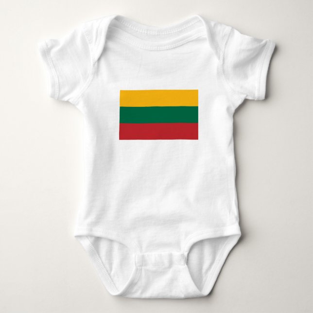 Lithuania Flag Baby Bodysuit (Front)