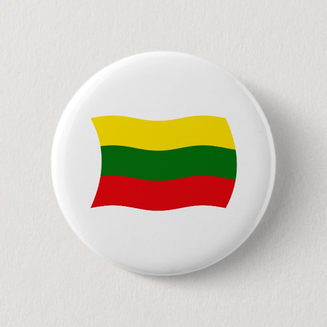 Lithuania Flag Button (Front)