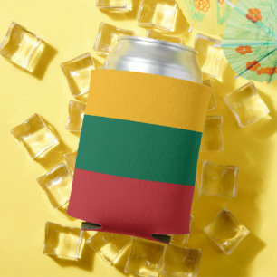 Lithuania flag can cooler