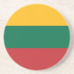 Lithuania Flag Coaster<br><div class="desc">Patriotic flag of Lithuania.</div>