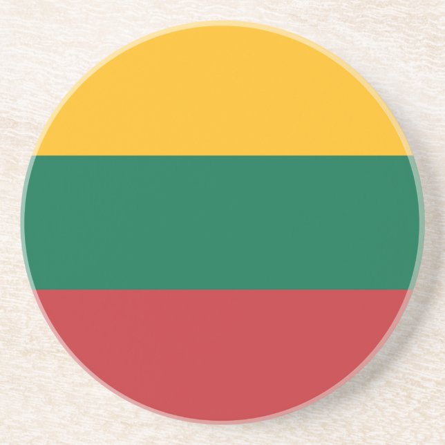 Lithuania Flag Coaster (Front)