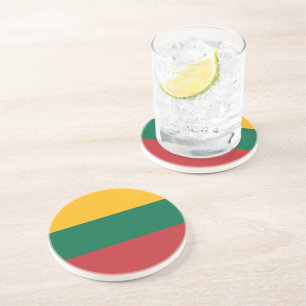 Lithuania flag coaster