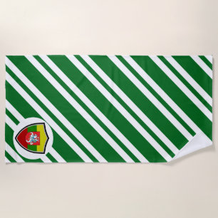 Lithuania flag-coat arms beach towel