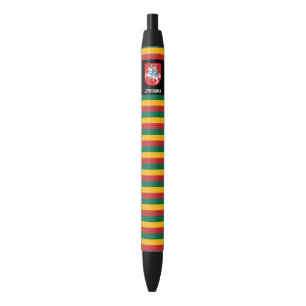 Lithuania Flag Cute Patriotic Black Ink Pen