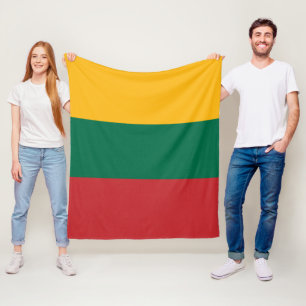 Lithuania flag fleece blanket