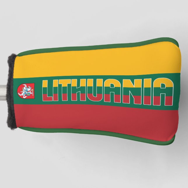 Lithuania Flag Gorgeous Patriotic Golf Head Cover (Front)