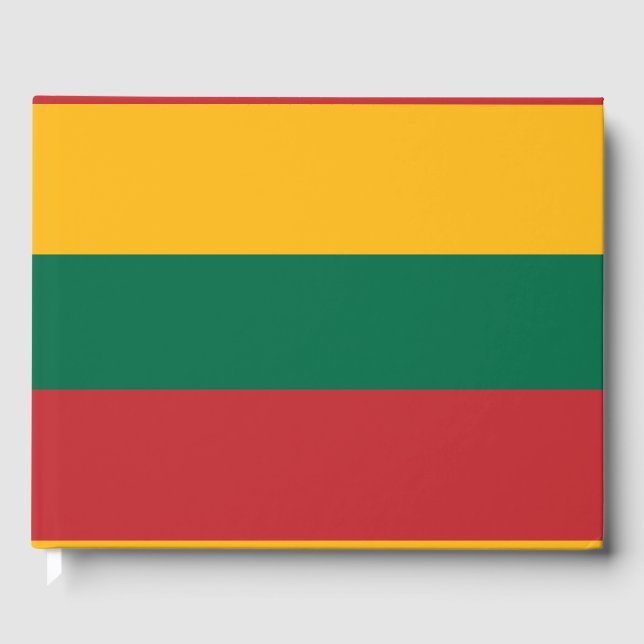 Lithuania flag guest book (Front)