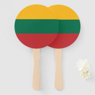 Lithuania flag hand fan