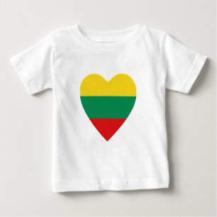 Lithuania Flag Heart T-Shirt
